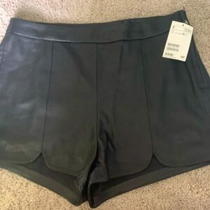 NWT vegan leather shorts